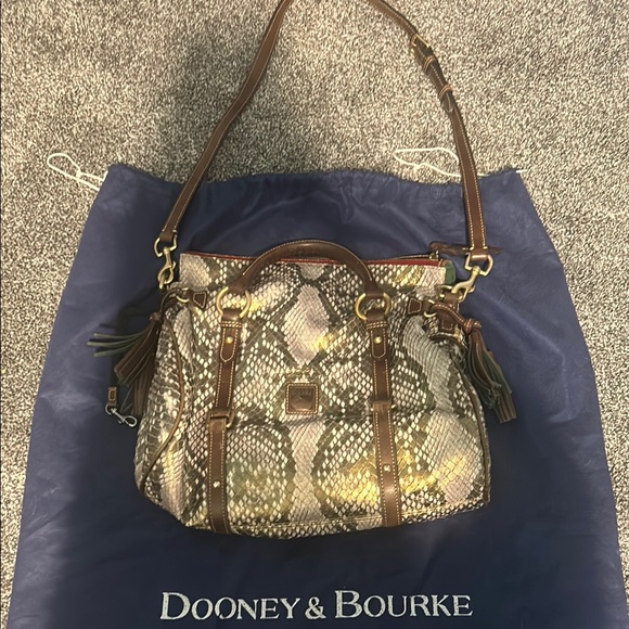 Dooney & Bourke Brown Snake Print Women's Bag